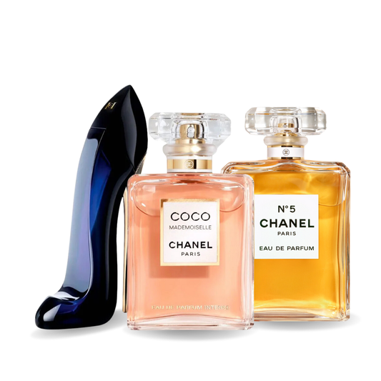 Sada 3 parfémů GOOD GIRL, COCO MADEMOISELLE a Chanel Nº5 100 ml
