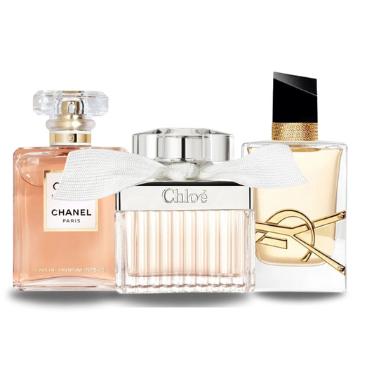 Sada 3 parfémů COCO MADEMOISELLE, LIBRE a CHLOÉ 100 ml