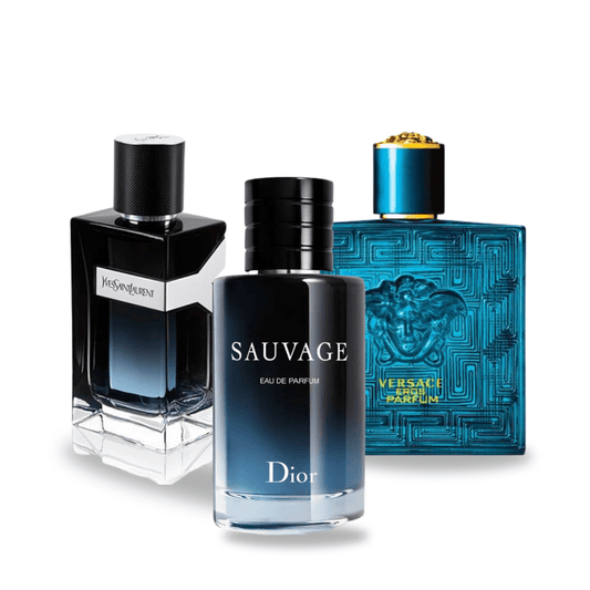 Sada 3 parfémů SAUVAGE, Y MEN a EROS 100 ml