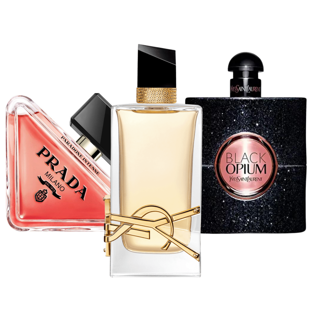 Sada 3 parfémů: Prada Paradox, Black Opium Yves Saint Laurent, Libre 100ml